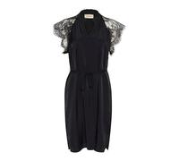 Cream - Abito in pizzo con scollo a V e cintura in vita - - Dresses - Donna - Nero - XS