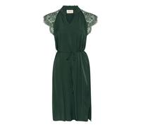 Cream - Abito in pizzo con scollo a V e cintura in vita - - Dresses - Donna - Verde - XL