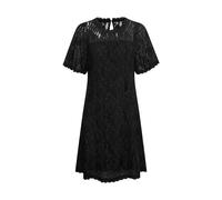 Cream - Abito in Pizzo Nero con Maniche Corte - - Dresses - Donna - Nero - 2XL