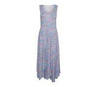Cream - Azzurro Arancione Prato Fiorito Abito - - Dresses - Donna - Blu - M