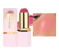 Cream Blush, Hydrating Waterproof Milk Blush Stick, 10x4x4cm, Lightweight Brightener, Brow Bone Use, Long Lasting Natural Color for Oily, Dry, Combination Skin, Lip, Cheek