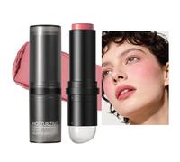 Cream Blush Stick - Double End Makeup Blusher, Smooth Cheek Tint | Double End Cream Blush Stick Smooth Blendable Ch olor Makeup Cosmetic Natural Finish Beauty Tool Portable Application Wand For Wo