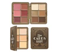 Cream Concealer Blush Palette, 12-Color Makeup Kit With Blendable Shades, Portable Contour And Cheek Tint Set, Lightweight Case, Water-Resistant Function, 27.6g
