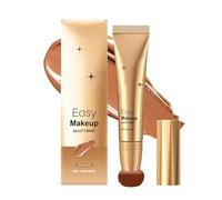 Cream Contour, Halo Glow Highlighter Stick, Portable Smooth Blend Cream Contouring, 5.67in Easy Applicator Face Makeup Wand, No Fading Liquid Blush for Women, Girls