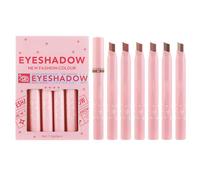 Cream Eyeshadow Crayon, Double Tone Eye Color Pencil Kit, 12 Shades Eye Cosmetic | Easy Blend Gradient Shadow Stick, Shimmer Silky Creamy Eye Highlighter Wand for Eye Illumination Look