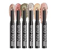 Cream Eyeshadow Stick, 6X Eye Color Pencils, Longwear Matte and Shimmer Matite, Multi-Use, Perfect for Eyelid Primer, Daily Wear, Party Makeup, and Special Occasioni