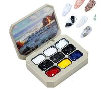 Cream Gel, Pastel Nail Polish, 10.8/9.1/2.3 Inches, Palette Set, Lasting Glossy Finish, Glide Brush Formula, Creative Salon Manicure for Home, Nails Shop, Dorm, School, White
