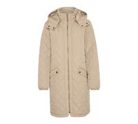 Cream - Giacca Imbottita con Cappuccio - Visone Argento - - Coats - Donna - Beige - 3XL