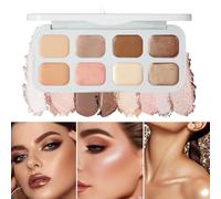Cream Makeup Palette Eye Shadow Concealer Palette 8-color Makeup Palette Lunga Lasting Makeup Palette Color Correcting Cream Makeup Concealer and Eye Shadow Kit Girls Makeup Palette Set Professional C
