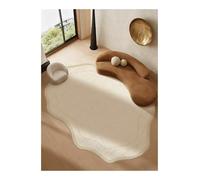Cream Style Carpets For Living Room Light Bedroom Decor Carpet Fluffy Soft Irregular Shape Rug Home Thick Plush Floor Mat(Color04,Custom size)
