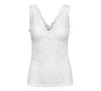 Cream Top Lungo smaltato Maglietta Intima, Bianco-Optical White, S Donna