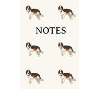 Cream Welsh Springer Spaniel Notebook: Dog Breed, Journal, Exercise Book, Notepad, Notes, Welsh Spaniel, Gift, Dog Lover, Birthday, Christmas, Stocking Stuffer, 75 Pages, Matte, Hardback