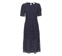Cream Women's Dress Lace Midi Length Short Sleeves Regular Fit Round Neck Vestito, Total Eclipse, 40 Donna
