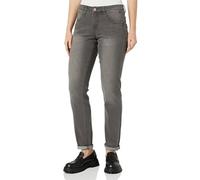 Cream Women's Jeans Slim Fit Straight Legs Cropped Lenght Midrise Waist, Jeans da Donna, Grey Denim,