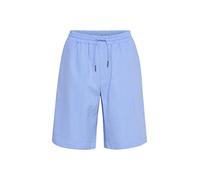 Cream Women's Pantaloncini Casual Below KneeTie Waist, Vista Blue, 40