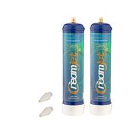 CreamJet 640G N2O Cilindro Monouso per Sifone Chantilly Protossido di Azoto N20 Bombola Monouso da 0.95L Equivale a 80 Cartucce di Panna per Creme e Party, Originale, 2 Pezzo