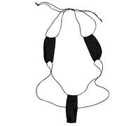 Creamlin Teeny Weeny Sling Shot Micro Mini Bikini Tanga One-Piece Teddy (Nero)