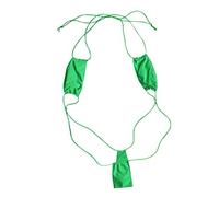 Creamlin Teeny Weeny Sling Shot Micro Mini Bikini Tanga One-Piece Teddy (Verde)