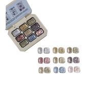 Creamy Colorful Nail Polish Set,Gel Nail Polish Summer Colors,2024 New Nine-Square Grid Solid Gel Glue Nail Polish Glue Set,Long Lasting Solid Nail Polish Palette (9#, 9 colori)