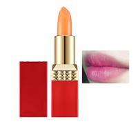 Creamy Lipstick, Long Stay Lipstick, Creamy Lip Color, Waterproof Formula, Natural Finish, 1 Pack for Dry Lips Makeup, Casual Look, Daily Wear, Office Use, Nude, Rosso