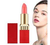 Creamy Lipstick, Long Stay Lipstick, Creamy Lip Color, Waterproof Formula, Natural Finish, 1 Pack for Dry Lips Makeup, Casual Look, Daily Wear, Office Use, Nude, Rosso