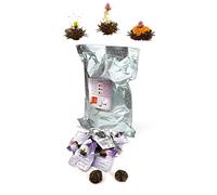 Creano 36 Fiori di Tè Nero che Sbocciano in Confezione Grande - Set Bulk - Tè aromatico di Alta Qualità per Regalo
