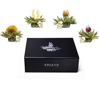 Creano 6x Fiori di Tè Bianco "Teelini" in Scatola Regalo Magnetica con Goffratura Argento - Set Elegante Perfetto come Idea Regalo Premium, 39g