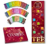 Creano Calendario dell'Avvento Tè Biologico 2025 - 24 Bustine da Tè Biologiche, 54 g, Set Regalo Tè alle Erbe, Stampa Dorata, Idea Regalo Natale*