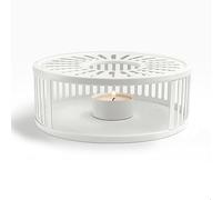Creano Scaldavivande Bianco in Acciaio Inox con Portacandele per Teiere e Tazze Design Elegante Stabile Non Fa Rumore Adatto a Tutte Le Teiere - Regalo Perfetto Donna Uomo Natale Pasqua