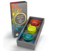 Creano Set Regalo Tè Biologico alle Erbe "HERBAL MIX" - 3 Miscele Diverse in Barattoli di Metallo 61g - Vegano, Senza Glutine - Novità 2024