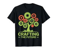Creare Il Futuro Gear Tree Design Maglietta