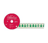 Creare Natale nastro di cotone (3 m) alberi, multicolore, taglia unica