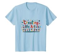 Creare Piccoli artisti: Ispirare la creatività Giovane Maglietta, Bambini, Celeste, 8 Anni