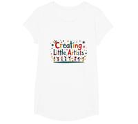 Creare Piccoli artisti: Ispirare la creatività Giovane Maglietta, Ragazze, Bianco, M