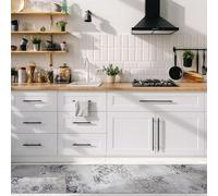 CREARREDA Tappeto cucina 240x50cm Whispering Stone vinile antiscivolo e lavabile Passatoia cucina in vinile, lavabile 100% made in Italy