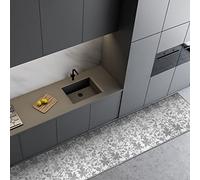 CREARREDA Tappeto Cucina in Vinile Antiscivolo e Lavabile Runner Multiuso Resistente all'usura Passatoia Cucina Antimacchia Adatto da tenere sotto il Lavandino e Fornelli Stampa Made in Italy 100%