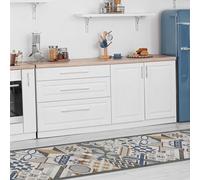 CREARREDA Tappeto Cucina in Vinile Antiscivolo e Lavabile Runner Multiuso Resistente all'usura Passatoia Cucina Antimacchia Adatto da tenere sotto il Lavandino e Fornelli Stampa Made in Italy 100%