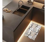 CREARREDA Tappeto Cucina Mordibo Antiscivolo Lavabile Antimacchia, Passatoia Cucina Assorbente Made in Italy, Runner Cucina Tappetino Multiuso in Gomma Porosa Ideale per Ingresso, Bagno e Doccia