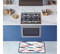 CREARREDA Tappeto Cucina Mordibo Antiscivolo Lavabile Antimacchia, Passatoia Cucina Assorbente Made in Italy, Runner Cucina Tappetino Multiuso in Gomma Porosa Ideale per Ingresso, Bagno e Doccia