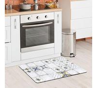 CREARREDA Tappeto Cucina Mordibo Antiscivolo Lavabile Antimacchia, Passatoia Cucina Assorbente Made in Italy, Runner Cucina Tappetino Multiuso in Gomma Porosa Ideale per Ingresso, Bagno e Doccia