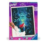 Ravensburger - CreArt Premium B, Disney, Arielle e Ursula, Dipingere con i Numeri, Kit Pittura, Idea Regalo Donna o Uomo, 14+ Anni, 30x40 cm