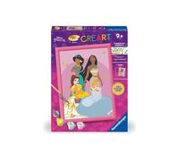 CreArt Kids 18x24cm Disney Princess, Kit de peinture par numéros Numéro d'Art, Des 7 ans, 25843, Ravensburger