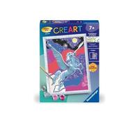 CreArt Kids 18x24cm Etincelant Pégase, Kit de peinture par numéros Numéro d'Art, Des 7 ans, 25830, Ravensburger