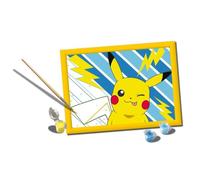 Ravensburger - CreArt Kids 18 x 24 cm - Numero d'arte - Pikachu lampo - Kit di pittura con numeri - a partire dai 7 anni - 25905