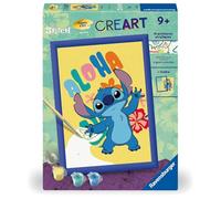 CreArt Kids 18x24cm Stitch, Kit de peinture par numéros Numéro d'Art, Des 7 ans, 25844, Ravensburger
