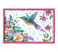 CreArt Kids 31x21cm Colibrì e fiori esotici, Kit di pittura con i numeri, Numero darte, Età 7+, 25851, Ravensburger