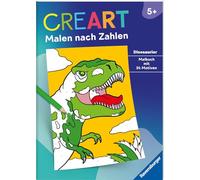 Ravensburger CreArt Malen nach Zahlen ab 5 Dinosaurier - 24 Motive