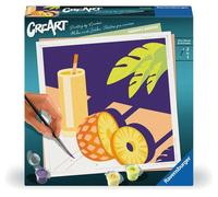 Ravensburger CreArt 25560-Dipingere con i Numeri, Cocktail Ananas, dai 12 Anni in su, 25560