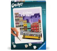 Ravensburger - CreArt Trend C: Lisbona, Dipingere con i Numeri, Kit Pittura Adulti, Idea Regalo Donna o Uomo, 14+ Anni, 24x30 cm