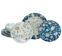 CreaTable, 16268, Serie Odessa, 12-teiliges Geschirrset, Teller Set aus Steingut